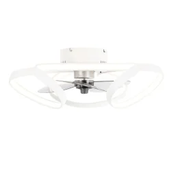 Plafondventilator wit 55cm incl. LED dimbaar met afstandsbediening - Mandy