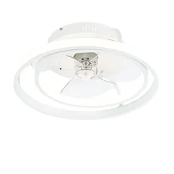 Plafondventilator wit 46.5cm incl. LED met afstandsbediening - Kees