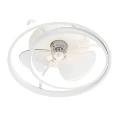 Plafondventilator wit 46.5cm incl. LED met afstandsbediening - Kees