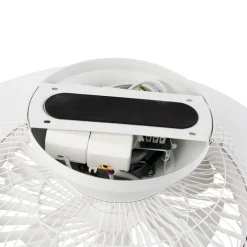 Plafondventilator wit met ster effect 60cm incl. LED dimbaar met afstandsbediening - Climo