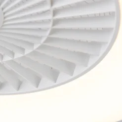 Plafondventilator wit met ster effect 60cm incl. LED dimbaar met afstandsbediening - Climo