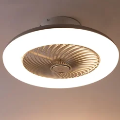 Plafondventilator zilver 55.5cm incl. LED dimbaar met afstandsbediening - Clima