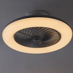 Plafondventilator zilver 55.5cm incl. LED dimbaar met afstandsbediening - Clima