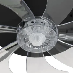 Plafondventilator zwart 70cm incl. LED dimbaar met afstandsbediening - Maddy