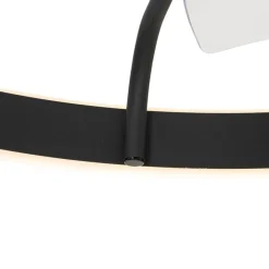 Plafondventilator zwart 70cm incl. LED dimbaar met afstandsbediening - Maddy