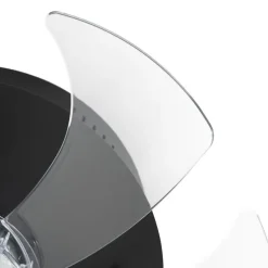 Plafondventilator zwart 70cm incl. LED dimbaar met afstandsbediening - Maddy