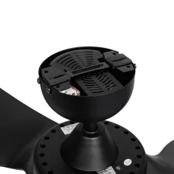 Plafondventilator zwart 86.7cm incl. LED dimbaar met afstandsbediening - Yuki