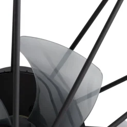 Plafondventilator zwart 62cm incl. LED dimbaar met afstandsbediening - Yaran