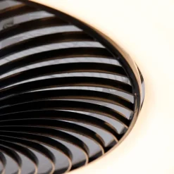 Plafondventilator zwart 55.5cm incl. LED dimbaar met afstandsbediening - Clima