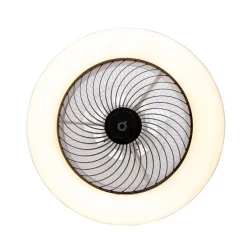 Plafondventilator zwart 55.5cm incl. LED dimbaar met afstandsbediening - Clima