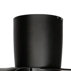 Plafondventilator zwart 123cm incl. LED dimbaar met afstandsbediening - Patty