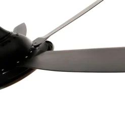 Plafondventilator zwart 130cm incl. LED dimbaar met afstandsbediening - Vifte