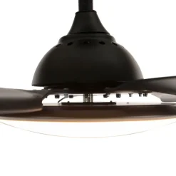 Plafondventilator zwart 130cm incl. LED dimbaar met afstandsbediening - Vifte