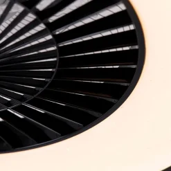 Plafondventilator zwart met ster effect 60cm incl. LED dimbaar met afstandsbediening - Climo