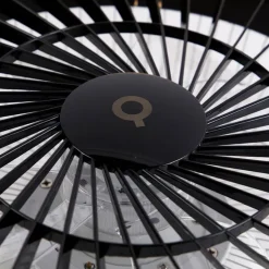 Plafondventilator zwart met ster effect 60cm incl. LED dimbaar met afstandsbediening - Climo