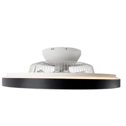 Plafondventilator zwart met ster effect 60cm incl. LED dimbaar met afstandsbediening - Climo