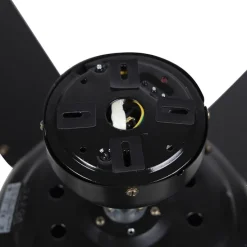 Plafondventilator zwart met beige 130cm met trekschakelaar - Mistral Magna