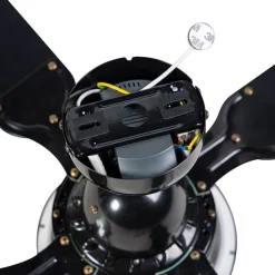 Plafondventilator zwart met afstandsbediening - Fanattic