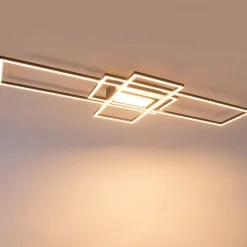 Plafonnière antraciet incl. LED, afstandsbediening - Riha