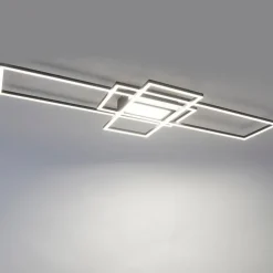 Plafonnière antraciet incl. LED, afstandsbediening - Riha