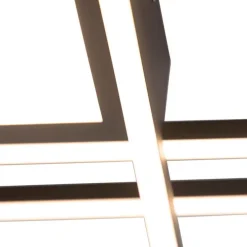 Plafonnière antraciet incl. LED, afstandsbediening - Riha