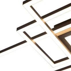 Plafonnière antraciet incl. LED, afstandsbediening - Riha