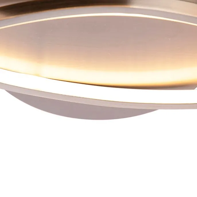 Plafonnière staal 80 cm incl. LED 3-staps dimbaar - Rowin