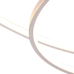 Plafonnière staal 80 cm incl. LED 3-staps dimbaar - Rowin