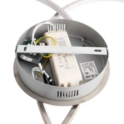 Plafonnière staal 80 cm incl. LED 3-staps dimbaar - Rowin