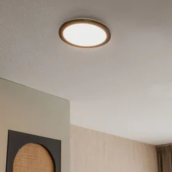 Plafonnière zwart 30cm incl. LED 3-staps dimbaar IP44 - Steve