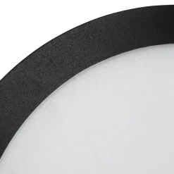 Plafonnière zwart 30cm incl. LED 3-staps dimbaar IP44 - Steve