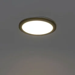 Plafonnière zwart 30cm incl. LED 3-staps dimbaar IP44 - Steve