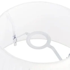 Plisse lampenkap wit rond schuin 35/21/20