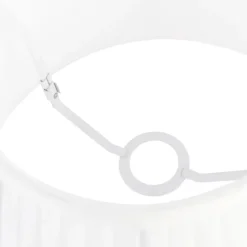 Plisse lampenkap wit rond schuin 35/21/20