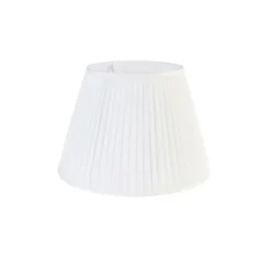 Plisse lampenkap wit rond schuin 45/27/30