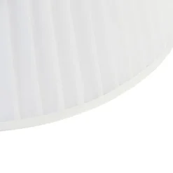 Plisse lampenkap wit rond schuin 45/27/30