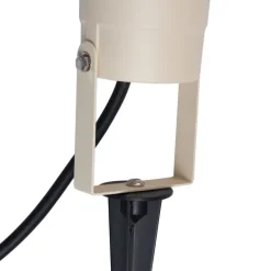Prikspot beige GU10 50mm verstelbaar IP65 incl. snoer en stekker - Basic