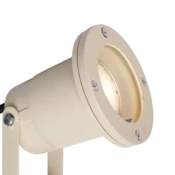 Prikspot beige GU10 50mm verstelbaar IP65 incl. snoer en stekker - Basic