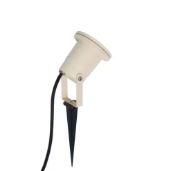 Prikspot beige GU10 50mm verstelbaar IP65 incl. snoer en stekker - Basic