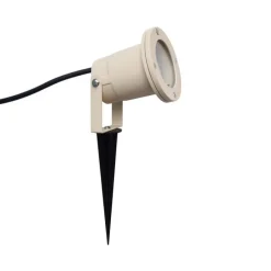 Prikspot beige GU10 50mm verstelbaar IP65 incl. snoer en stekker - Basic