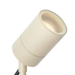 Prikspot crème GU10 50mm verstelbaar IP44 incl. snoer en stekker - Solo