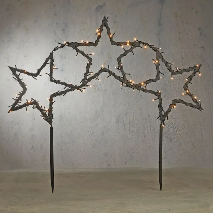 Prikspot sterren incl. LED met 8 standen en timer - Rudolph