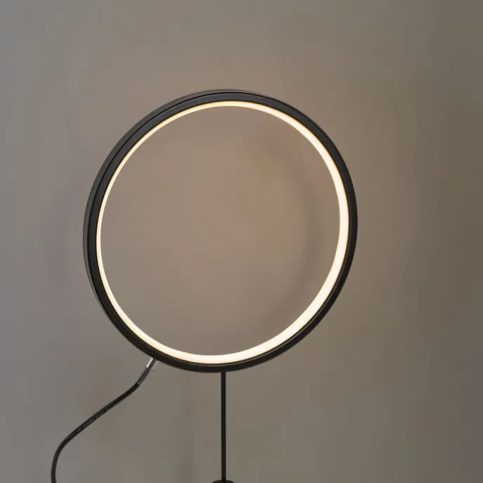 Prikspot zwart 60 cm incl. LED oplaadbaar en solar IP65 - Adalind