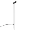 Prikspot zwart 80cm incl. LED verstelbaar IP65 incl. snoer en stekker - Carl