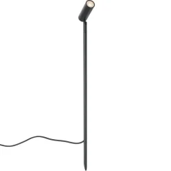 Prikspot zwart 80cm incl. LED verstelbaar IP65 incl. snoer en stekker - Carl