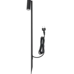 Prikspot zwart 80cm incl. LED verstelbaar IP65 incl. snoer en stekker - Carl