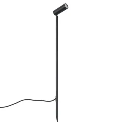 Prikspot zwart 80cm incl. LED verstelbaar IP65 incl. snoer en stekker - Carl