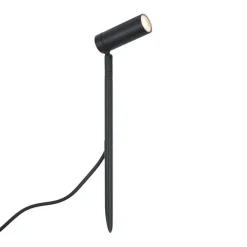 Prikspot zwart 40cm incl. LED verstelbaar IP65 incl. snoer en stekker - Carl