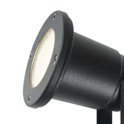 Prikspot zwart incl. LED verstelbaar IP65 met snoer en stekker - Basic