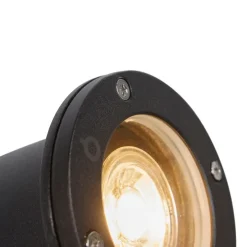 Prikspot zwart verstelbaar IP44 incl. snoer en stekker - Basic